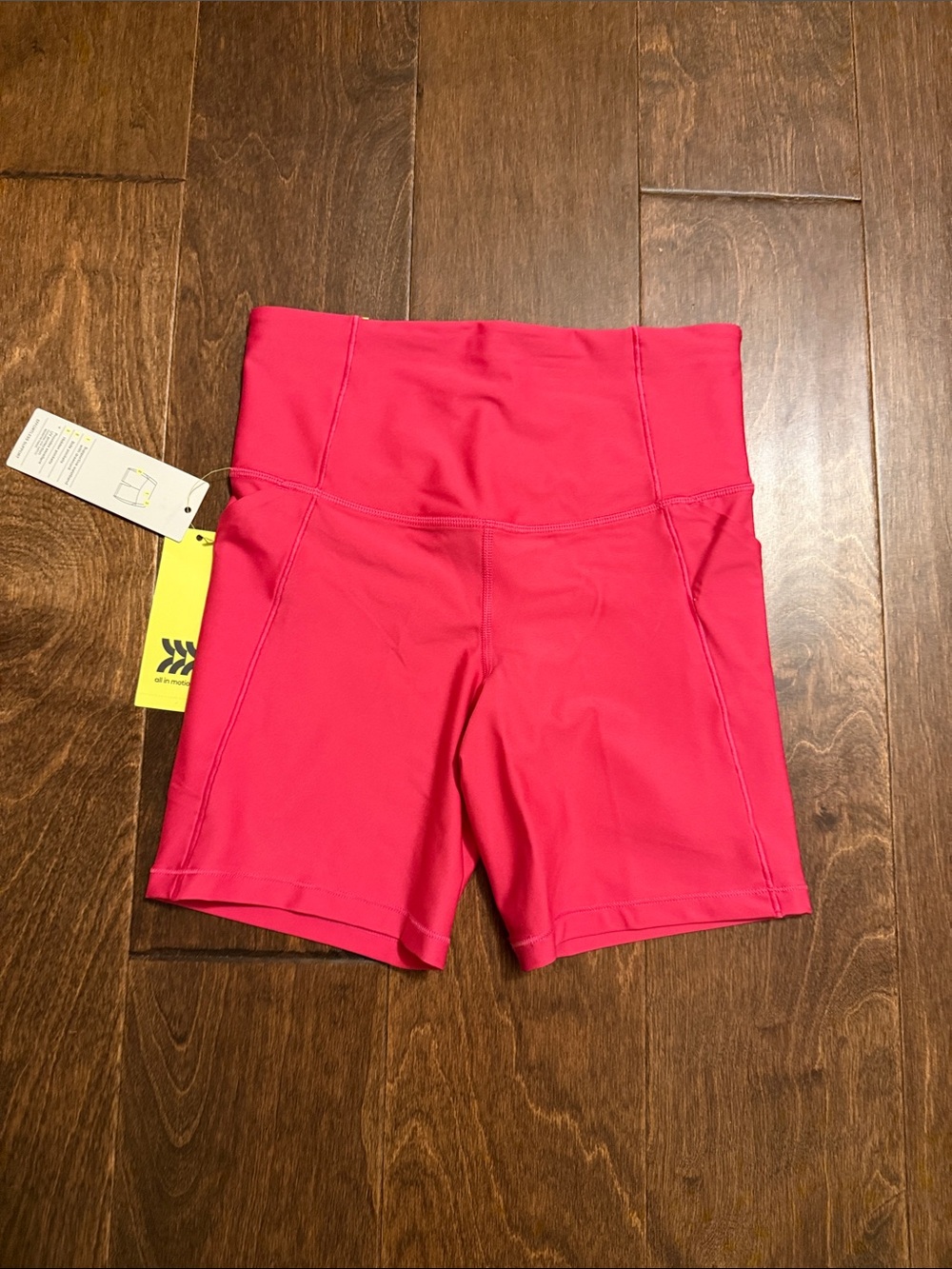 all in motion Women's High-Rise Bike Shorts — Hot Pink